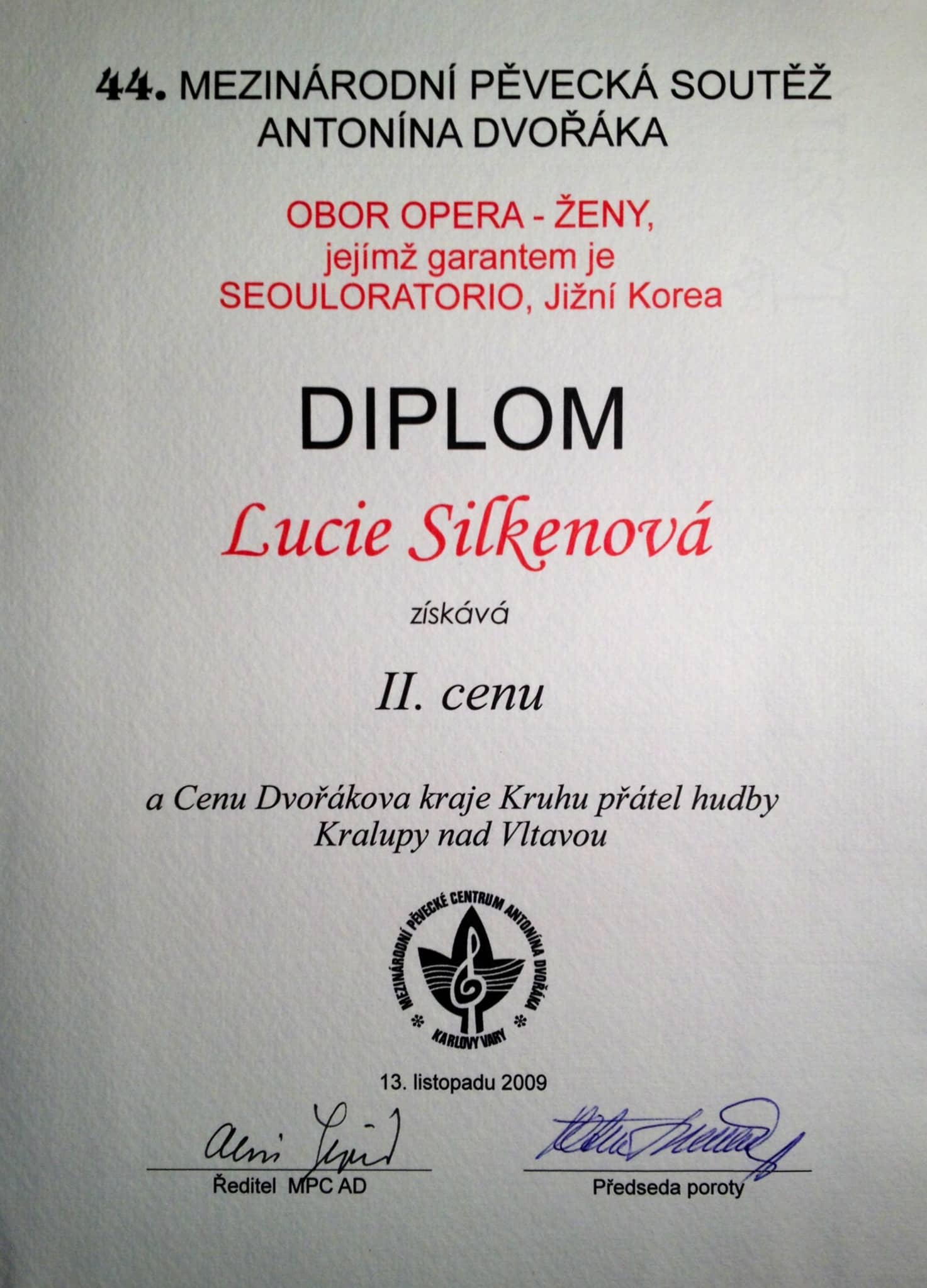 Lucie Silkenová - diplom